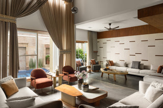 Modern living room with furniture and decor
